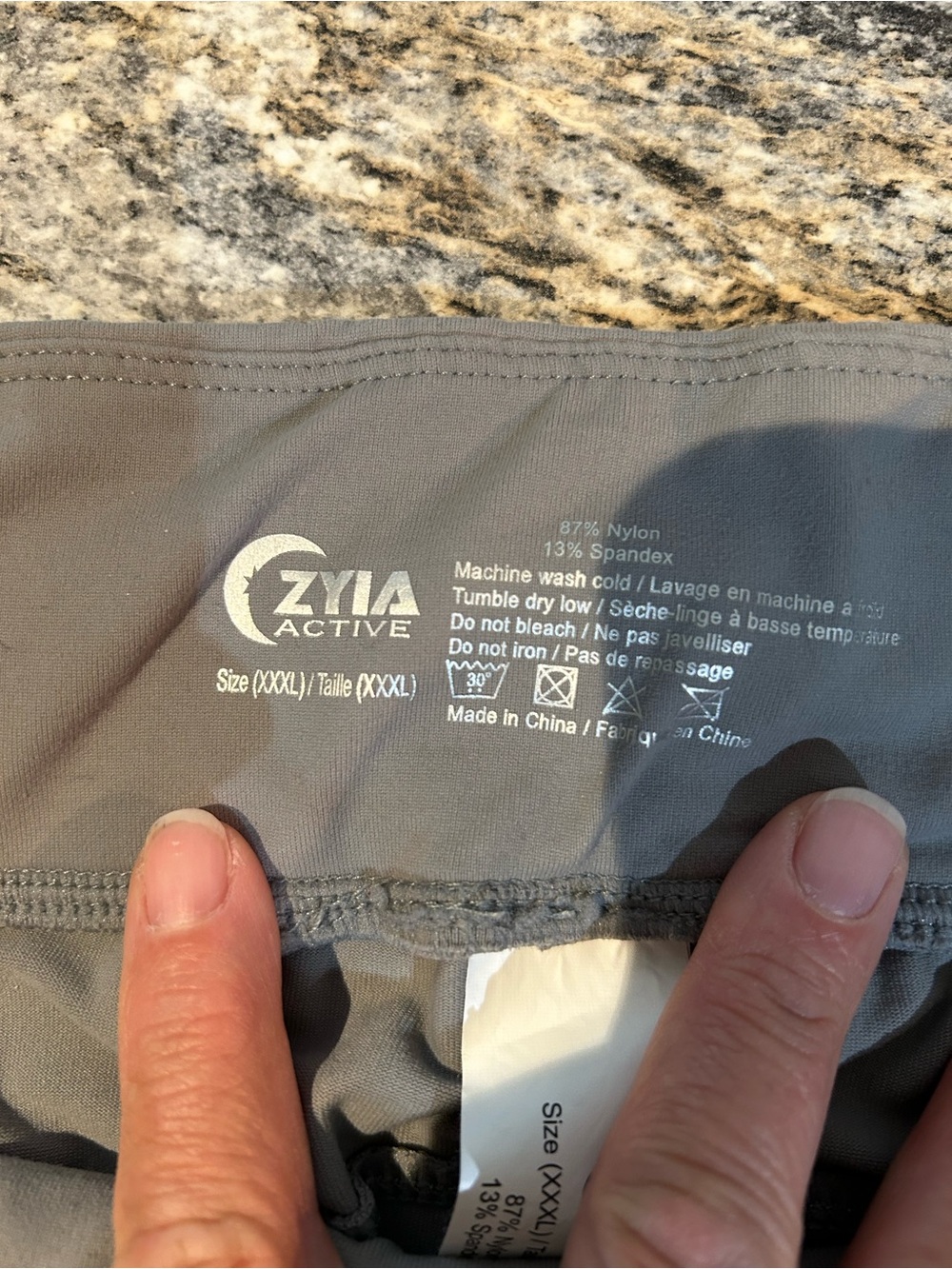 ZYIA Active Charcoal Gray Track Joggers